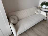 Kanapa rozkladana sofa paradis jysk pluszowa boucle