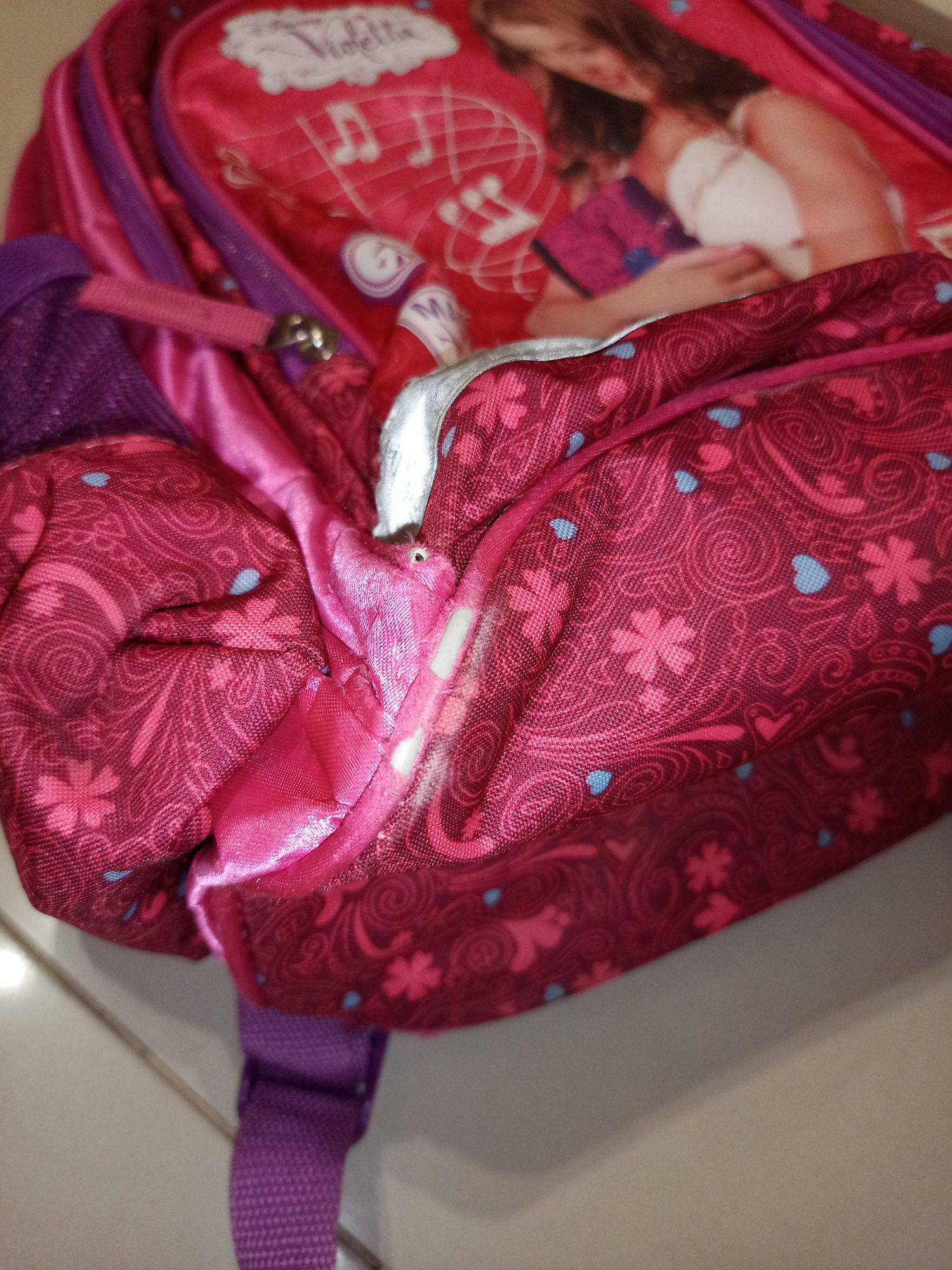 Disney Violetta plecak szkolny do szkoły Fioletowy 40 x 30 cm