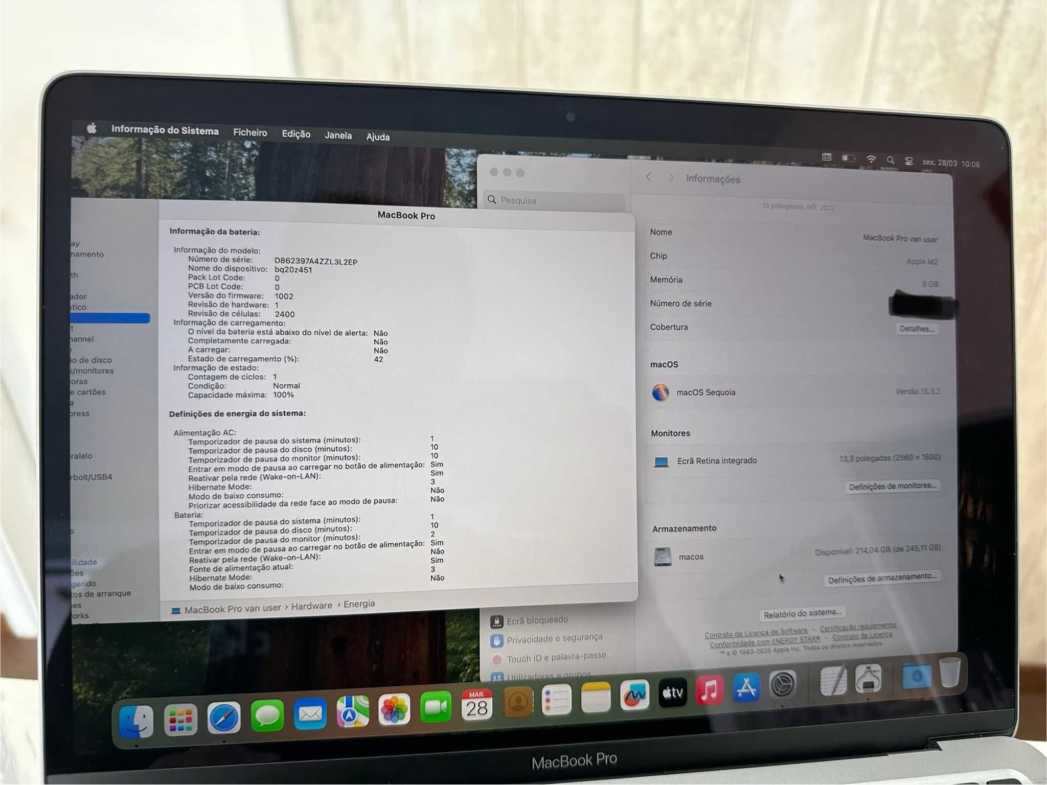 MACBOOK PRO M2 - 8/256GB - 24 Meses de garantia