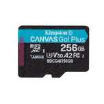 Karta Kingston 256GB microSDXC Canvas Go Plus! Gen4 200MB/s