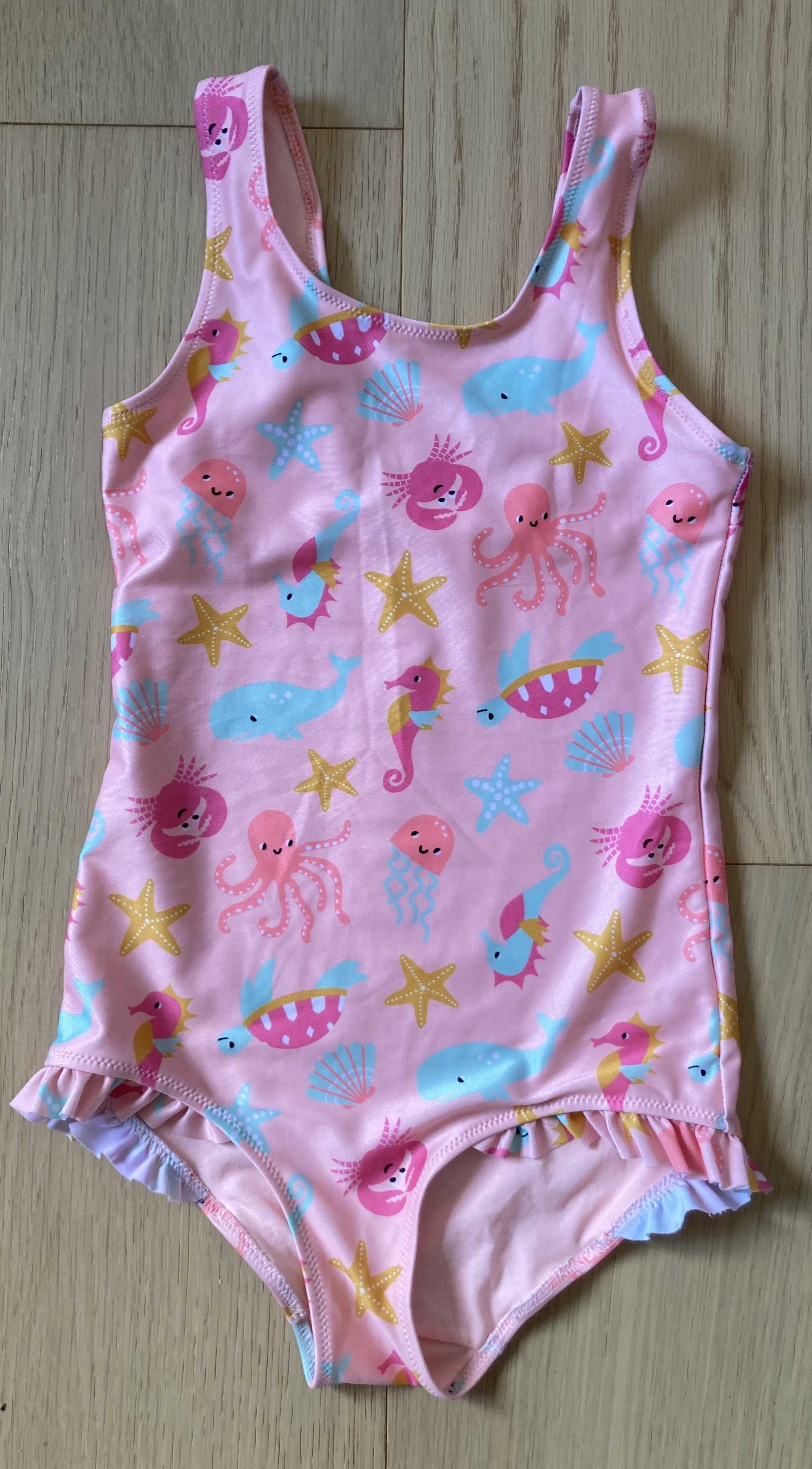 Strój kąpielowy jednoczęściowy dziewczęcy H&M r. 134/140