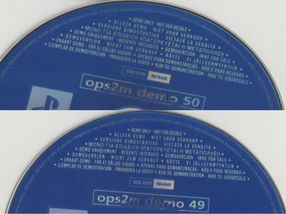 Demos PS1 e PS2 PlayStation 1 e PlayStation 2