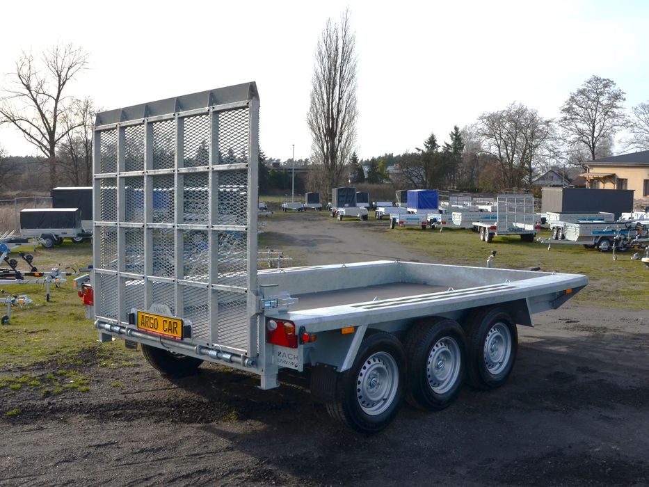 Fracht Artur do transportu koparki minikoparki  laweta przyczepa ciężarowa 3500 kg 3-osiowa, 3-osie, trzyosiowa
