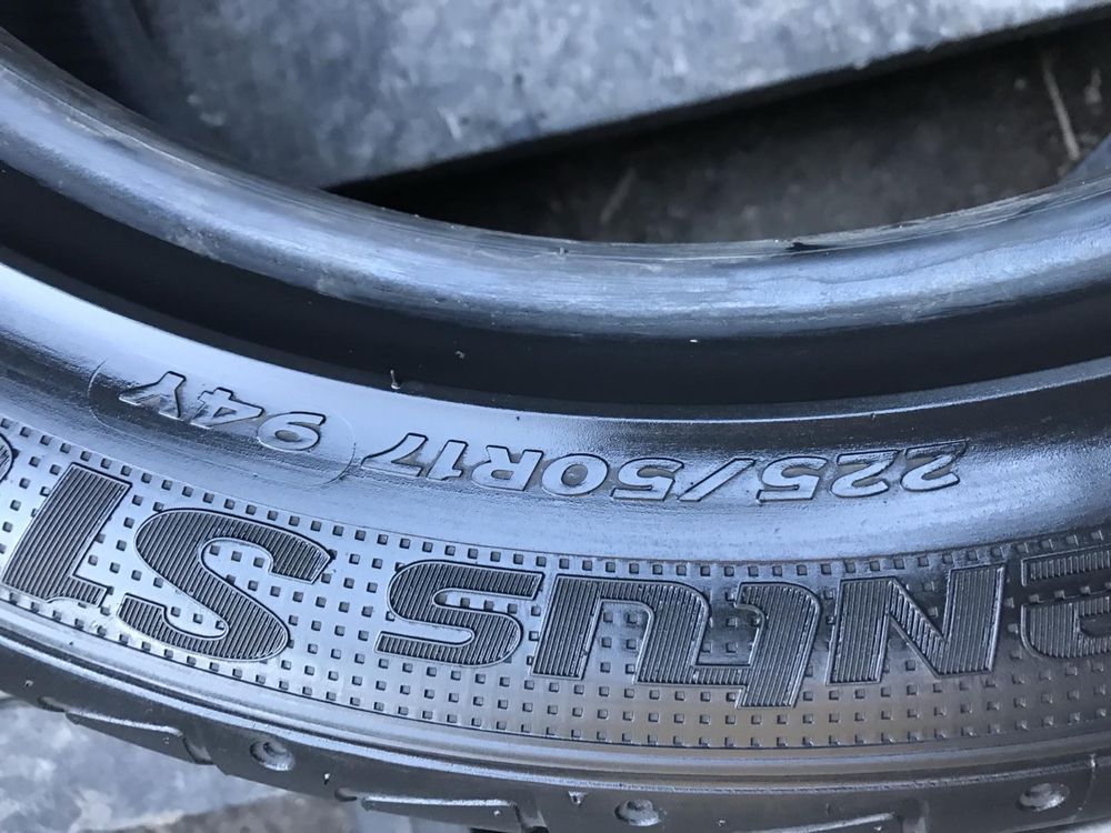 Hankook 225/50r17 пара резина шини б/у склад оригінал