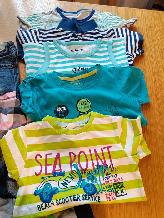 Zestaw r.98 bluza, spodenki, T-SHIRT, koszula 9 szt.