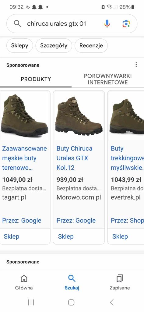 Buty taktyczne Chiruca Urales  buty myśliwskie , turystyczne
