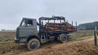 Transport, wywóz drewna, usługa hds