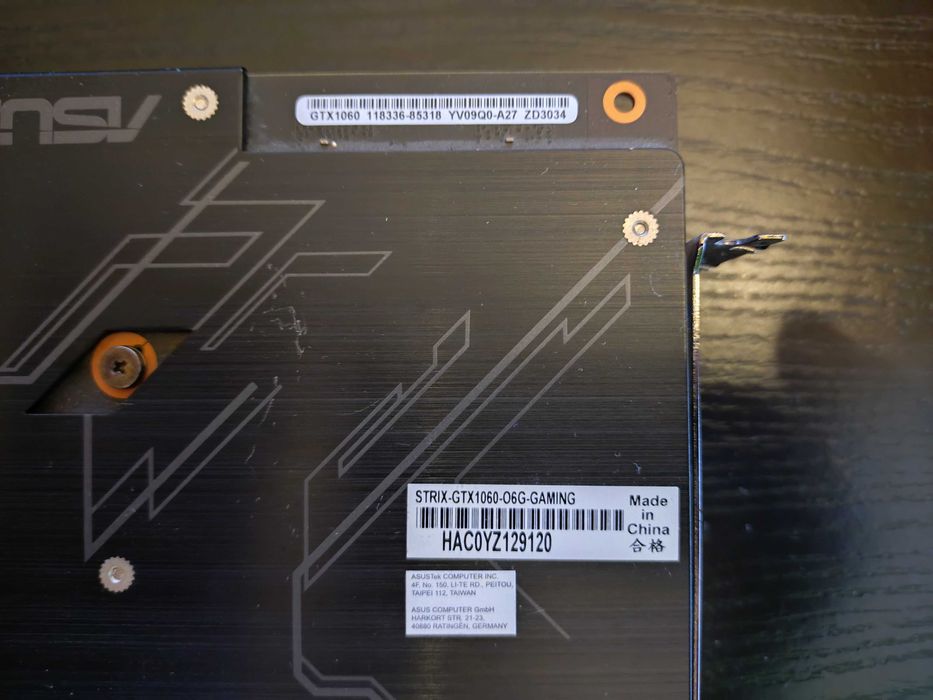 ASUS GeForce GTX 1060 Strix OC 6GB GDDR5