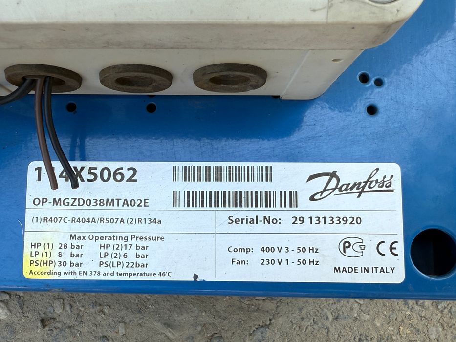 Agregat chłodniczy Maneurop MTZ22JC4AVE Parownik Komplet