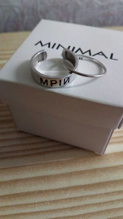 Набір срібних жіночих каблучок