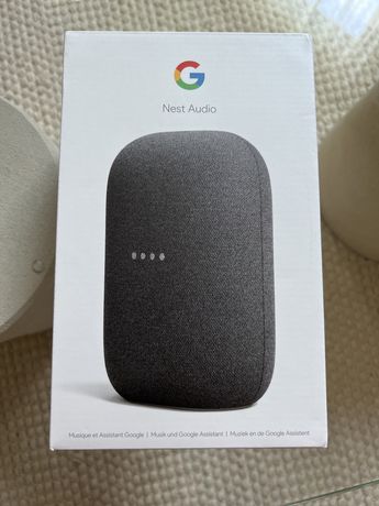 Google Nest Audio głośnik inteligentny szary Google Asystent