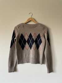 Arket modny wełniany sweter unikat damski premium wełna wool designer