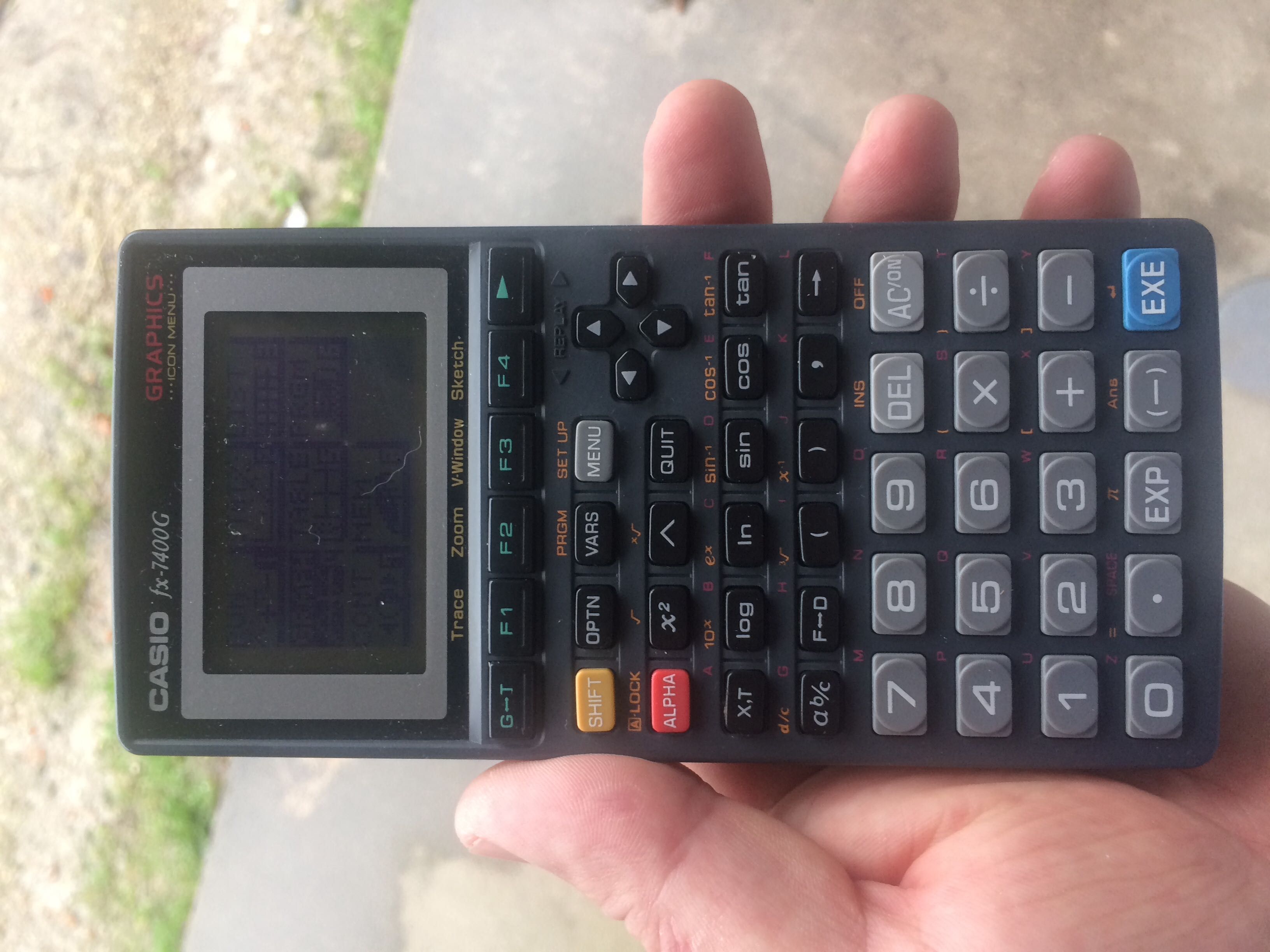 Máquina calculadora grafica