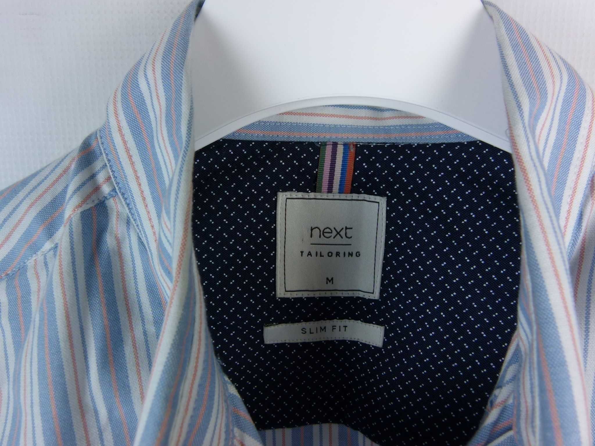 Next koszula w paski slim fit / M