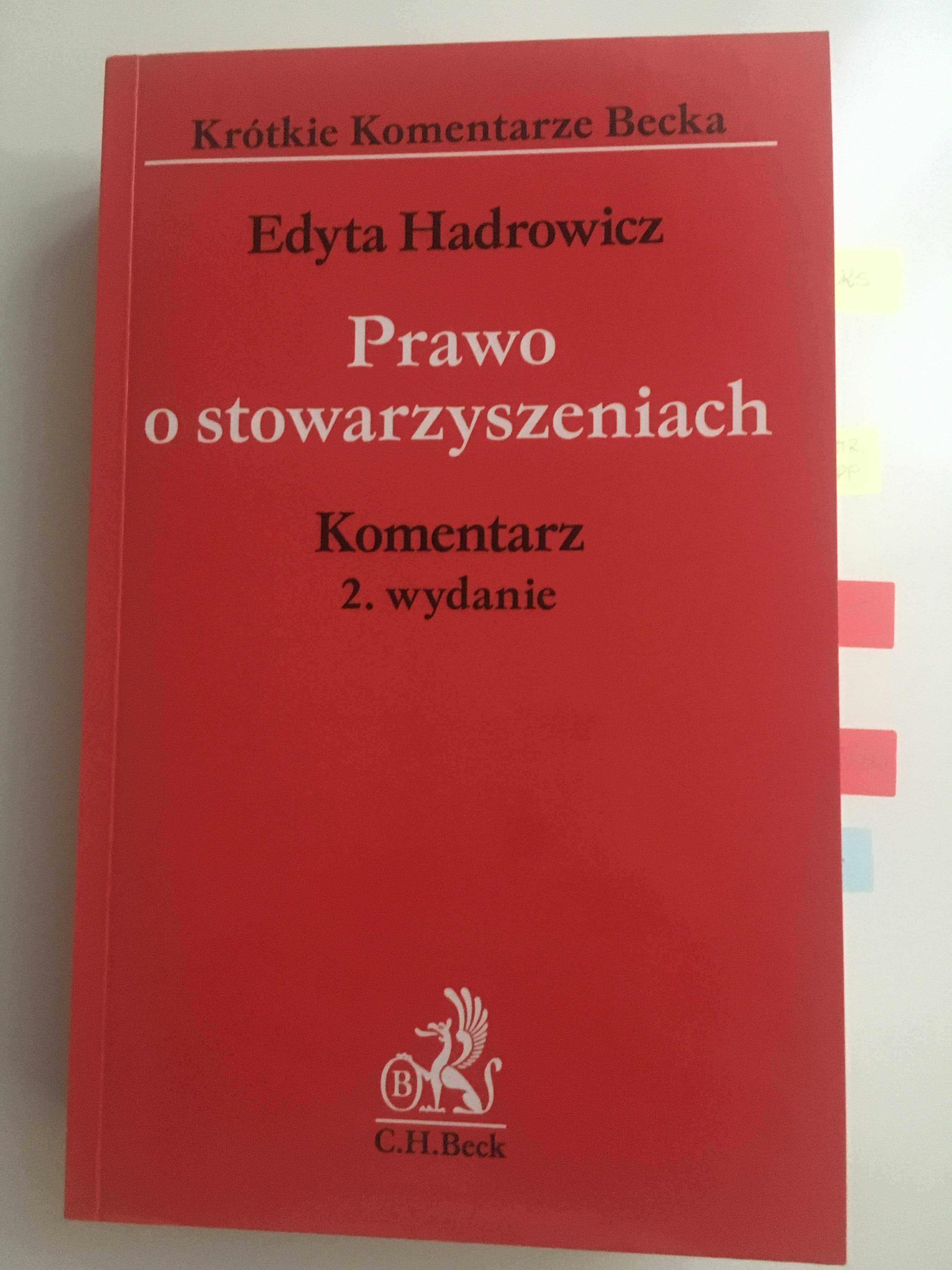 Prawo o stowarzyszeniach. Komentarz. E. Hadrowicz