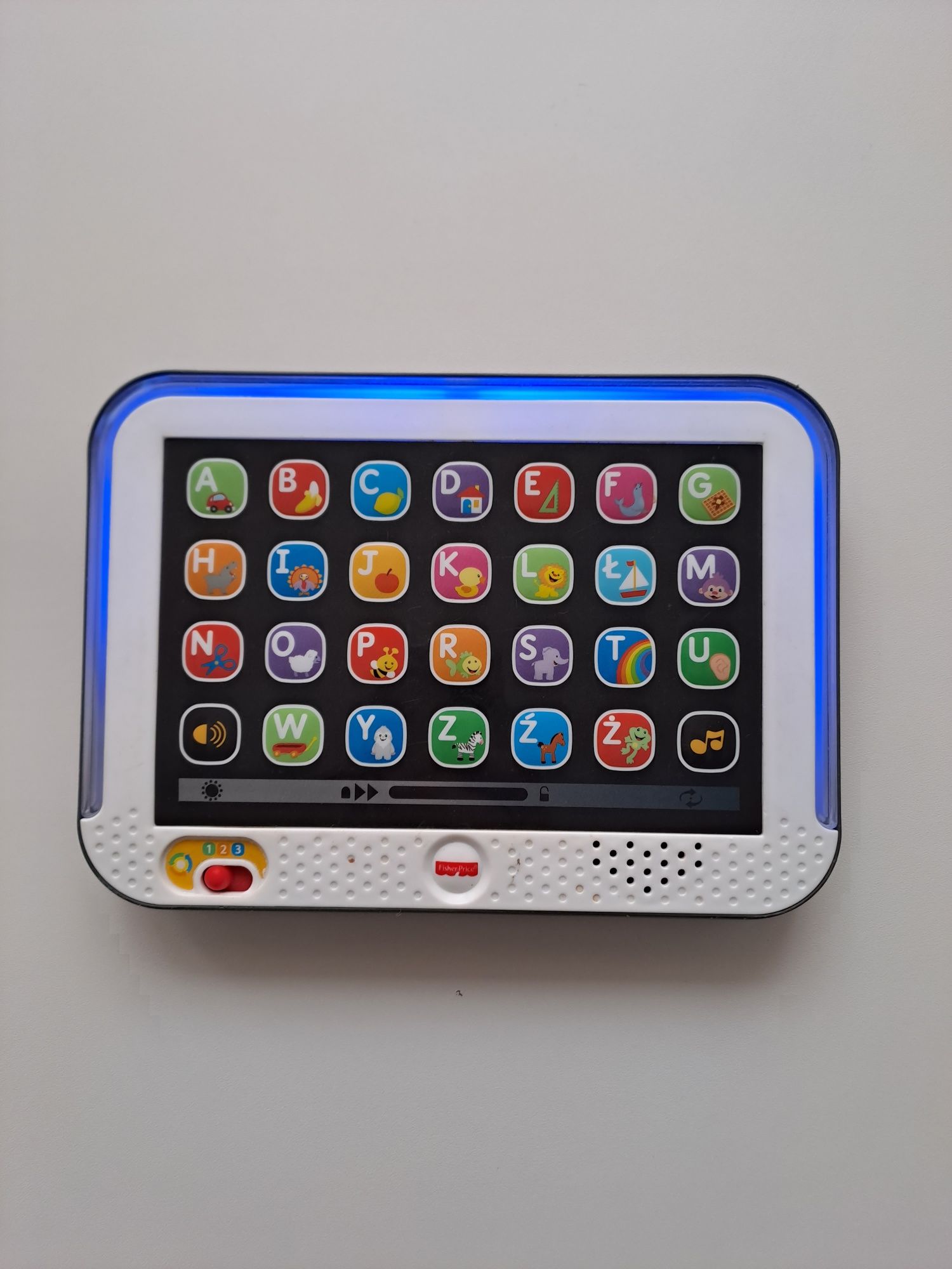 Tablet Malucha fisher price, stan bardzo dobry,  wszystko sprawne