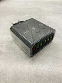 Зарядний пристрій 65W, блок живлення на 6 USB
