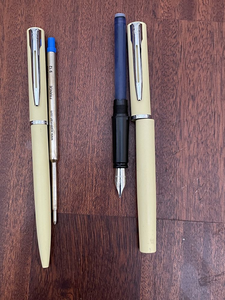 Waterman Allure Yellow - набор перьевая и ампульная ручка