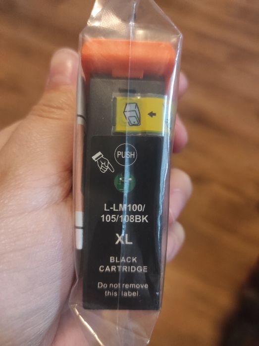 Czarny tusz do drukarki Lexmark