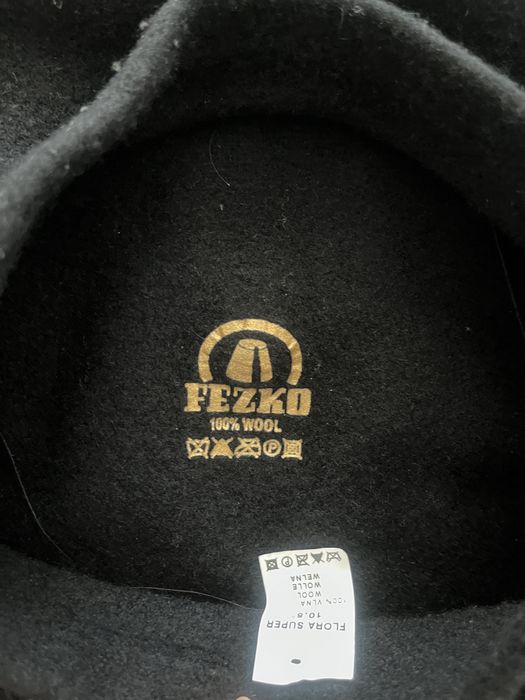 Beret filcowy wełniany czarny