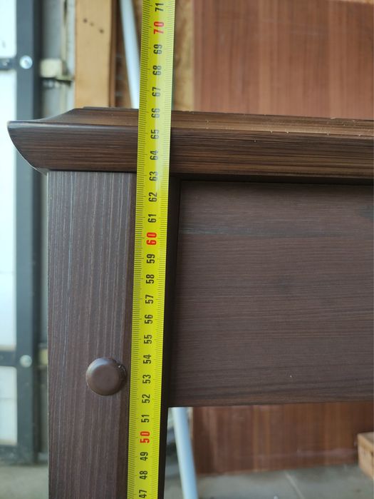 Stół i regał ciemny brąz