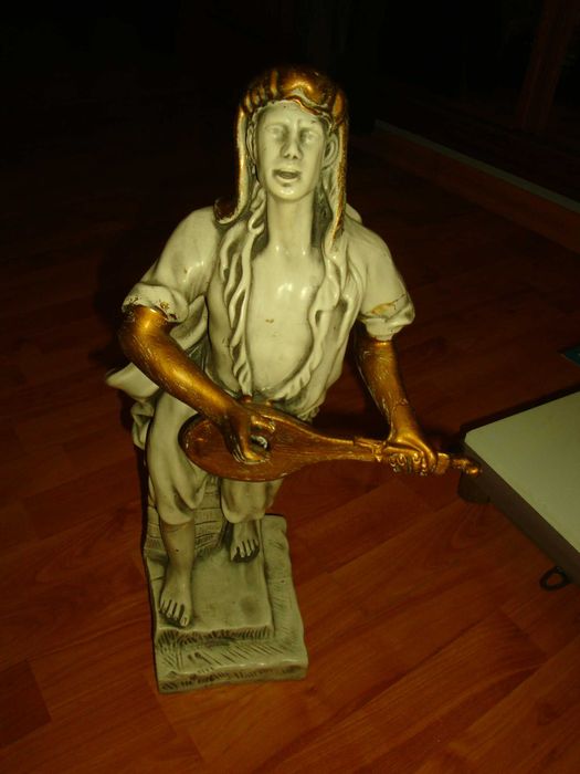 Conjunto de 6 peças antigas: Máquina costura singer, relógio parede...