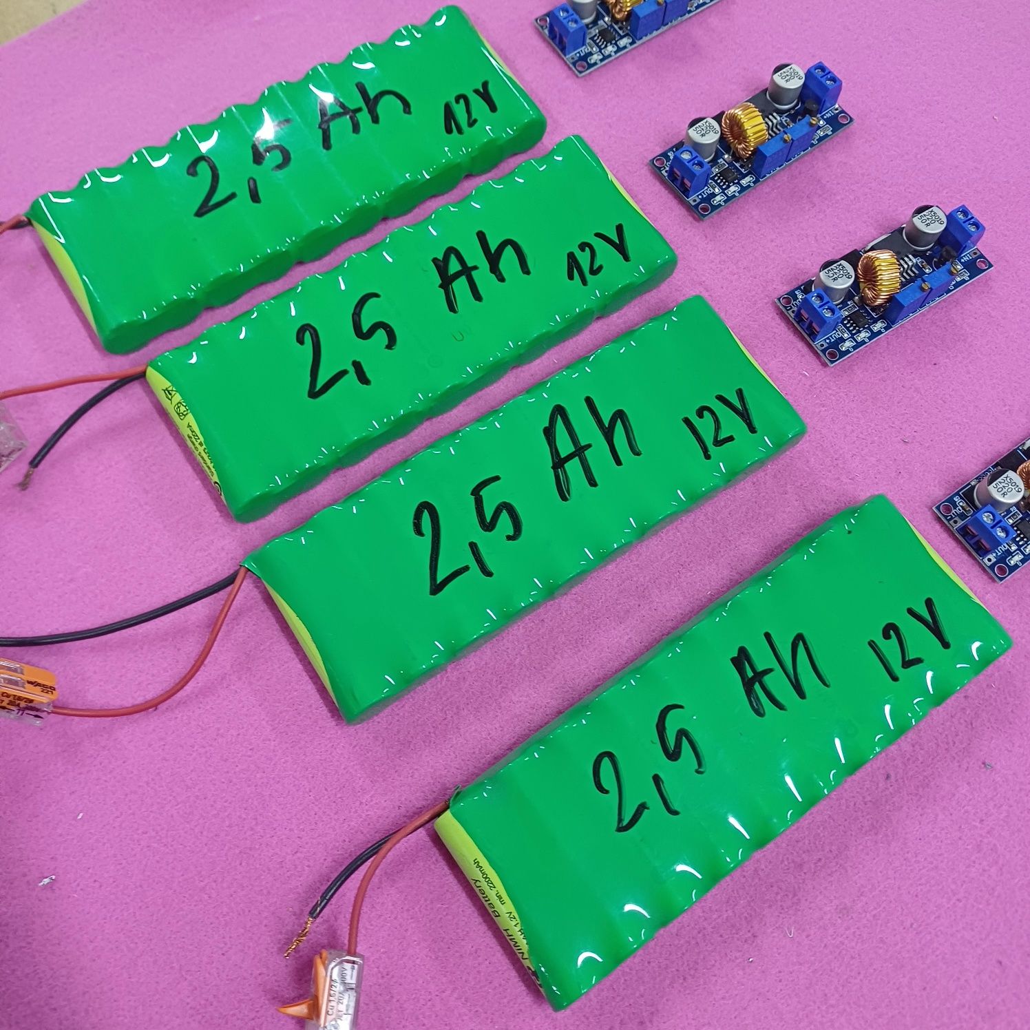 Akumulator 12 V 2,5 Ah z Ogniw 1,2 V 2200 mAh x 10 szt z przetwornicą