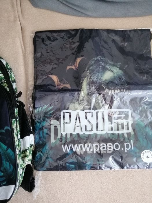 Nowy plecak szkolny z workiem Jurassic Park