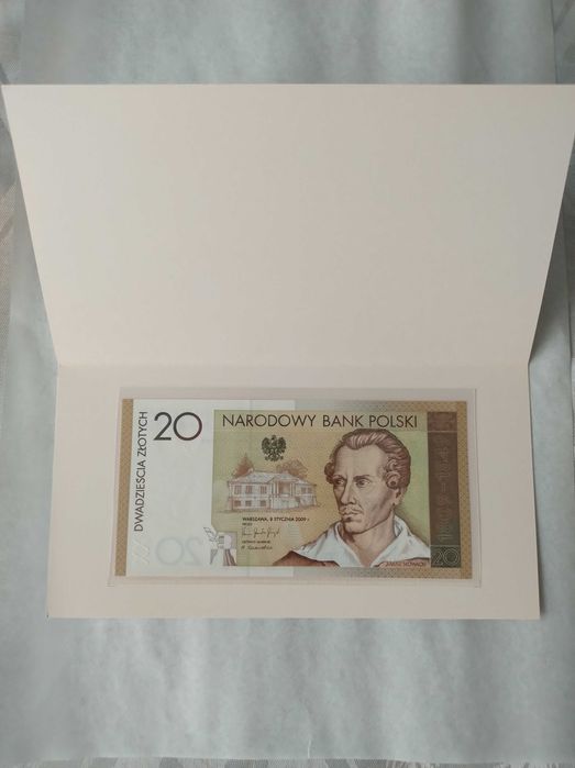 20 zł Juliusz Słowacki UNC Banknot