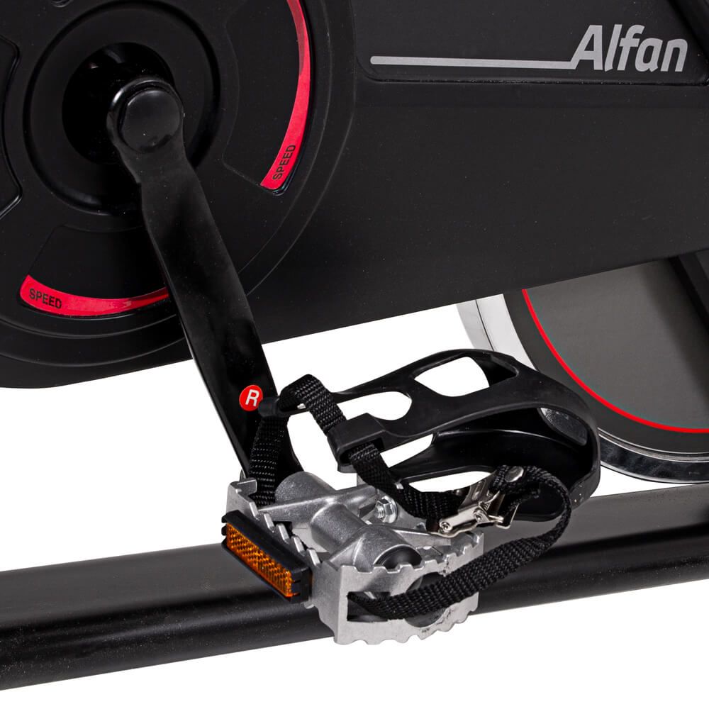 Rower treningowy spinningowy inSPORTline Alfan Kolor Czarno-czerwony