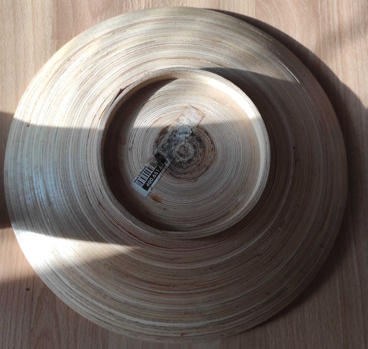 IKEA Hultet talerz patera okrągła bambusowa 30 cm