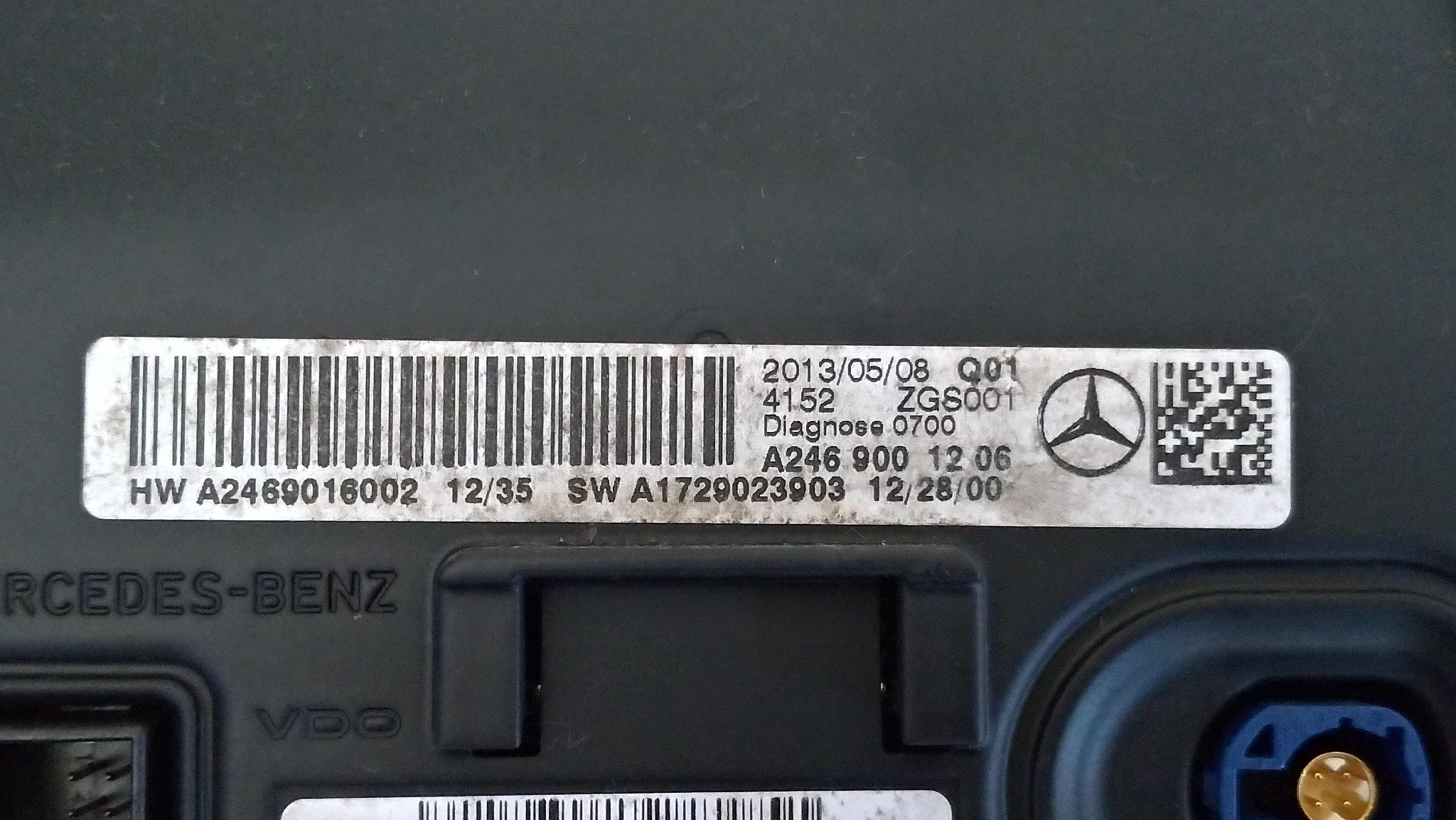 Display ecra, Mercedes Benz A180 (W176).