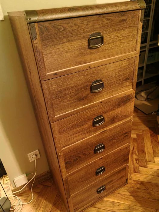 Komoda wysoka z szufladami BRW seria indiana