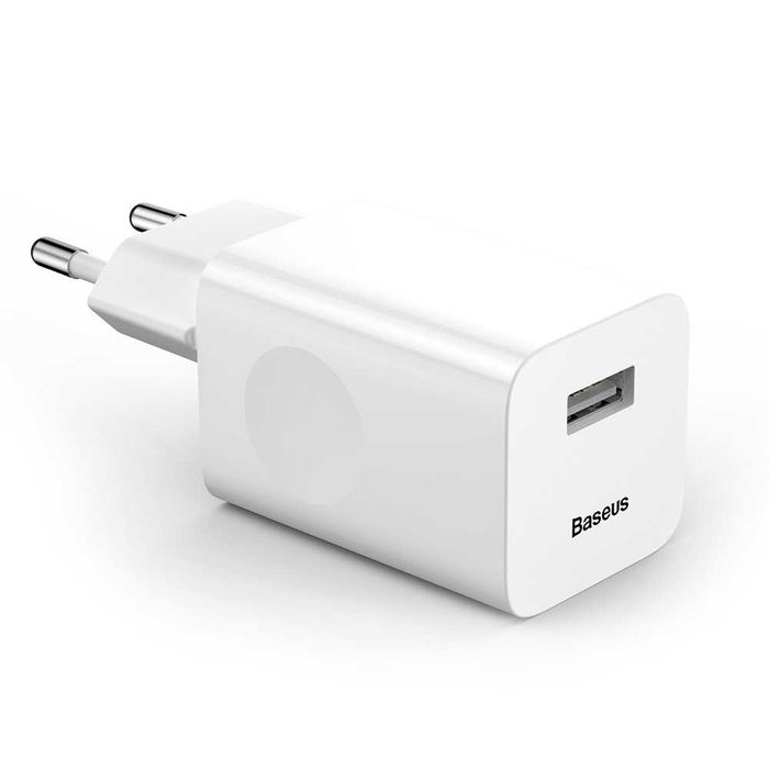 Szybka Ładowarka Sieciowa Baseus Kostka QC3.0 USB A 24W 3A Sklep Wawa