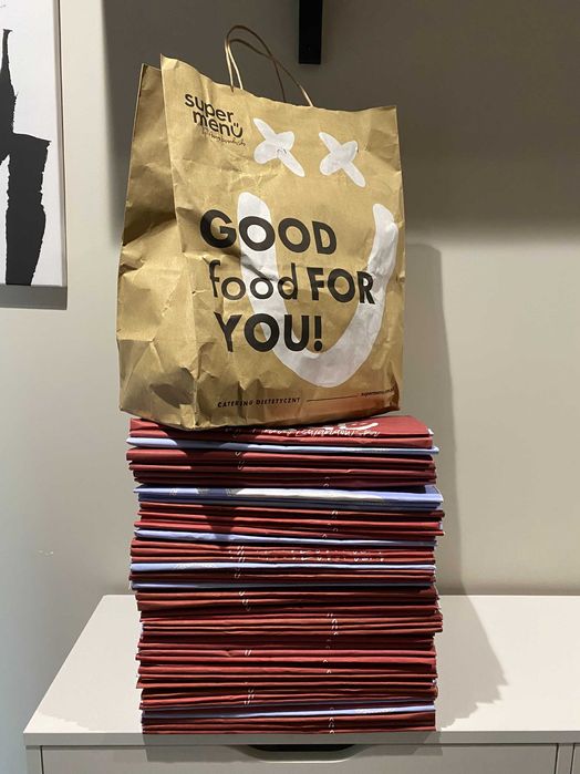 Papierowe torby po cateringu - 50 szt.