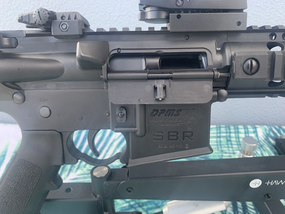 Carabina crosman dpms sbr full auto .177 4.5mm