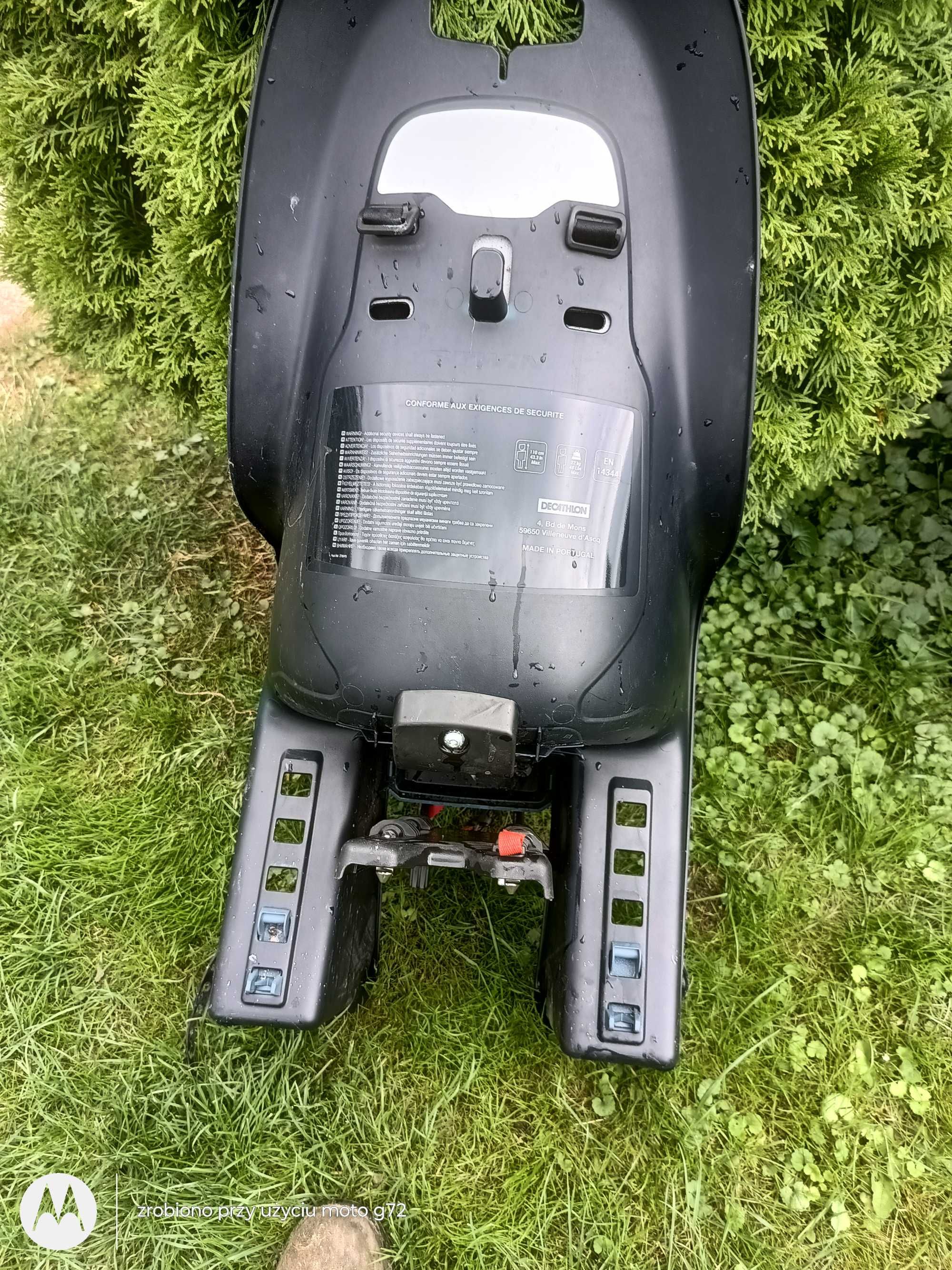 Fotelik rowerowy max 22 kg BTWIN