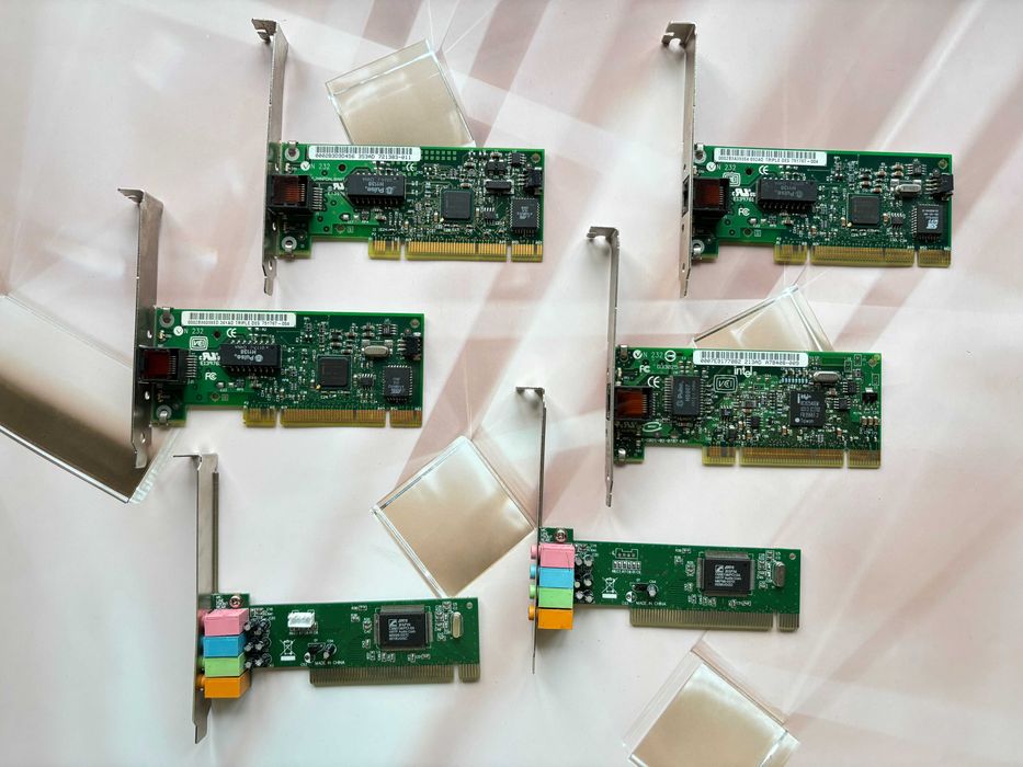 Звукова карта CMI8738 PCI, Сетевая карта Intel Ethernet Мережева карта