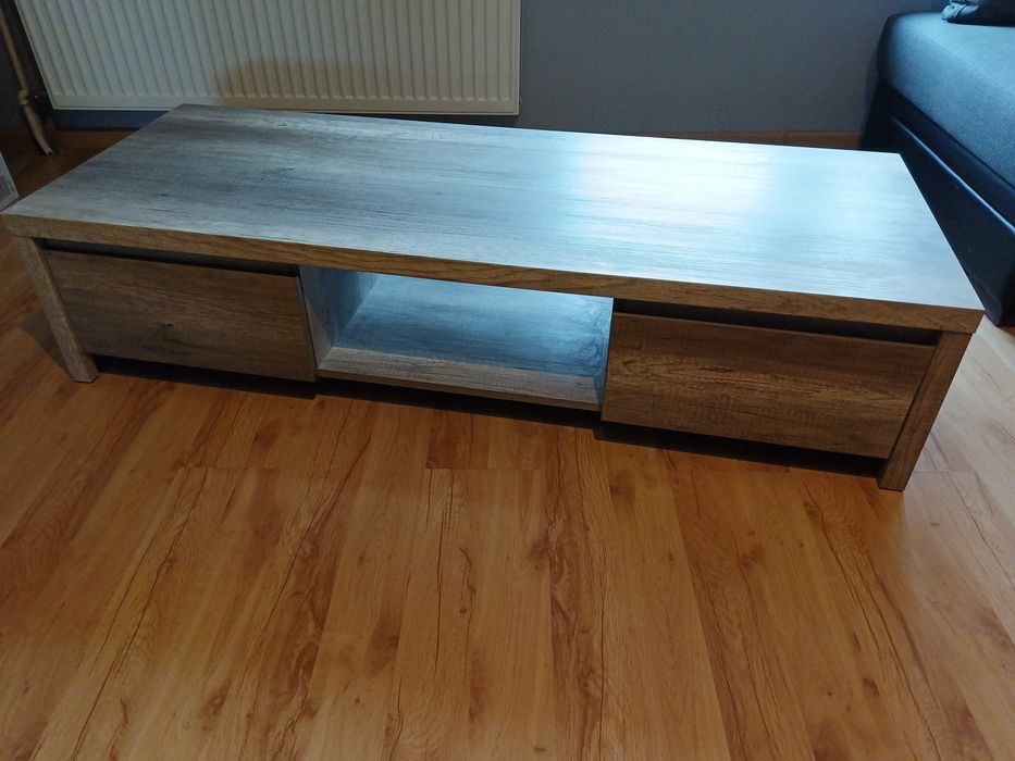 Szafka RTV dąb sonoma dwie szuflady