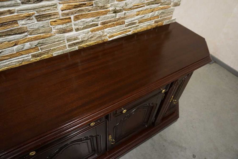 Komoda 4 Drzwiowa Mahoniowa Mahoń szer. 187 cm (p-1158)