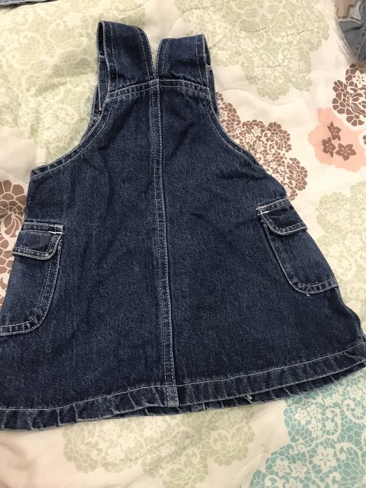 Джинсовые комбинезоны на девочку 3-12 мес