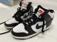 Adidasy sneakersy  Nike Dunk High Black White 38,5 / 24,5 cm