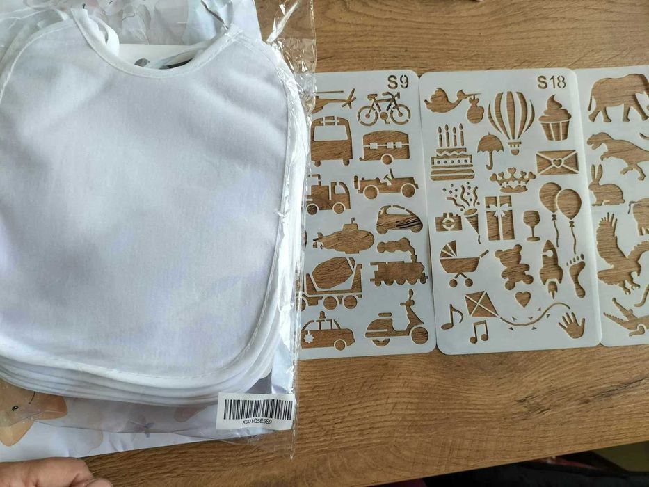 Śliniaki dla dzieci do malowania, zmywalne śliniaki dla dzieci