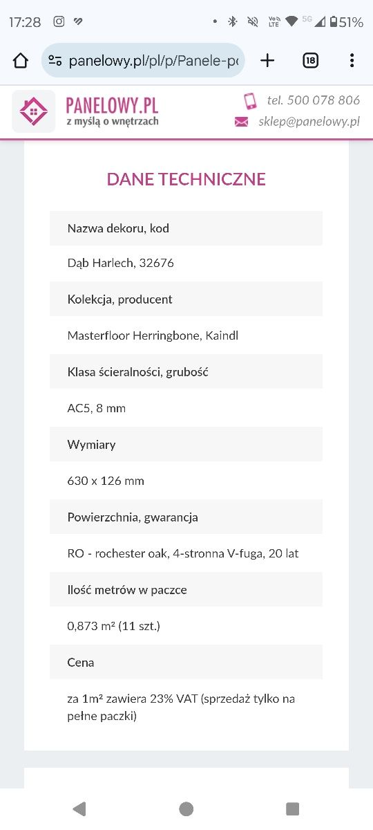Panele jodełka AC5