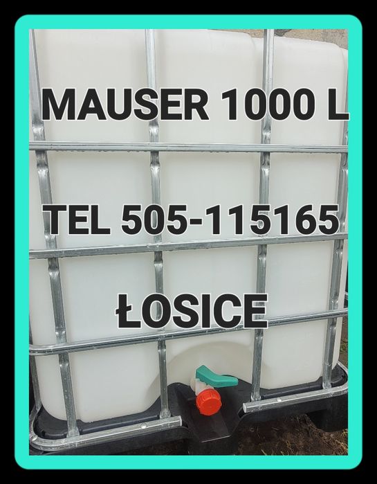 Zbiorniki 1000l Mauser czyste