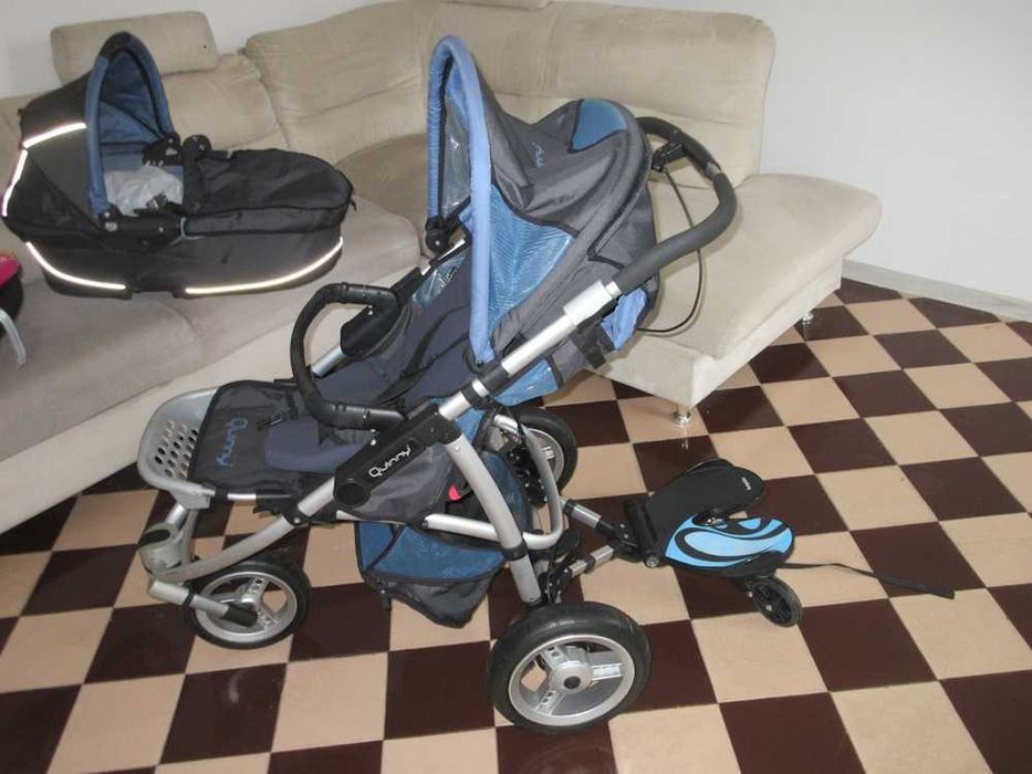 wózek  qulinny  3  w jednym plus  dostawka  dla  drugiego  dziecka