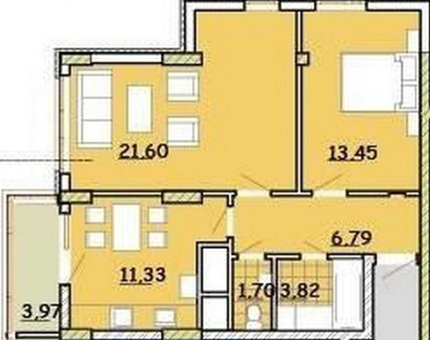 Продаж 2 кімнатної квартири, вулиця Очеретяна ( Мазепи)