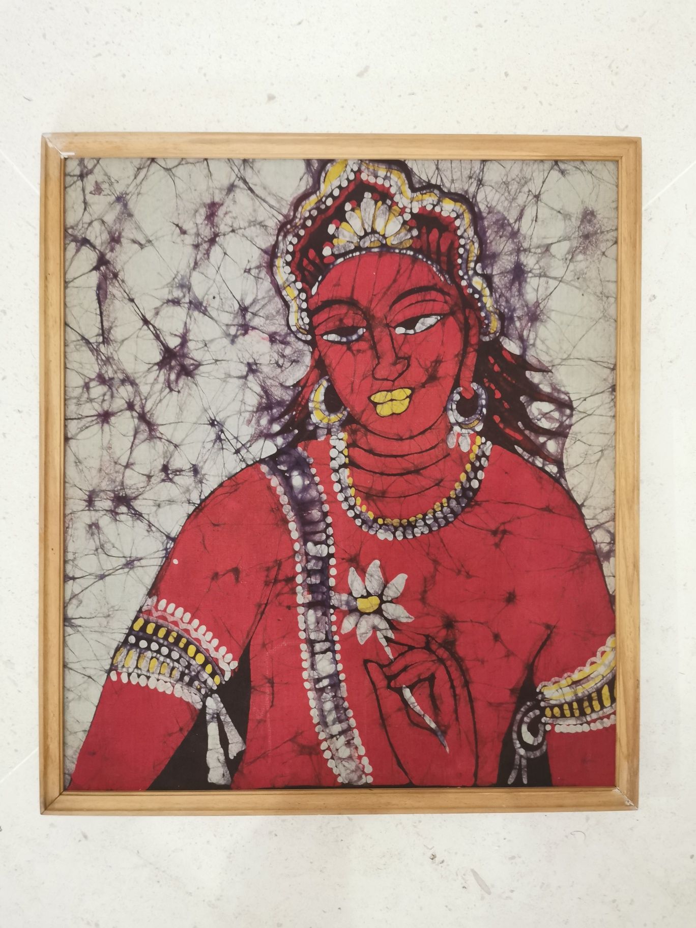 Quadro em batik asiático