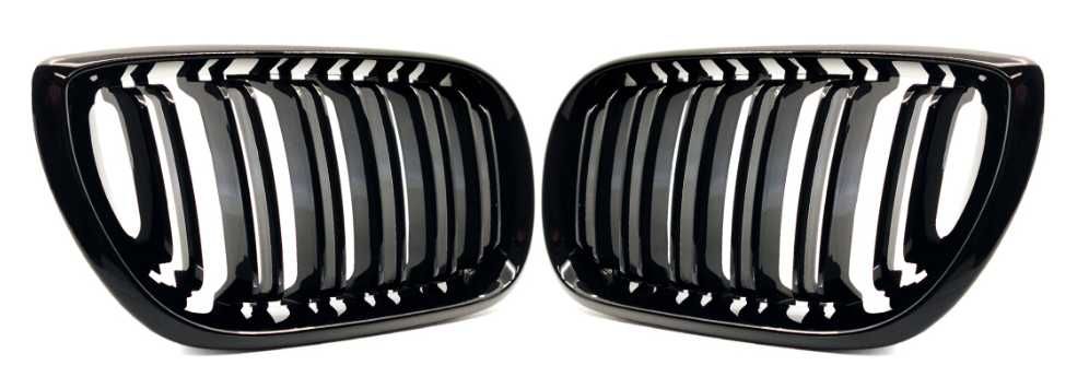 Nerki Grill BMW 3 E46 4D LCI Czarny Połysk