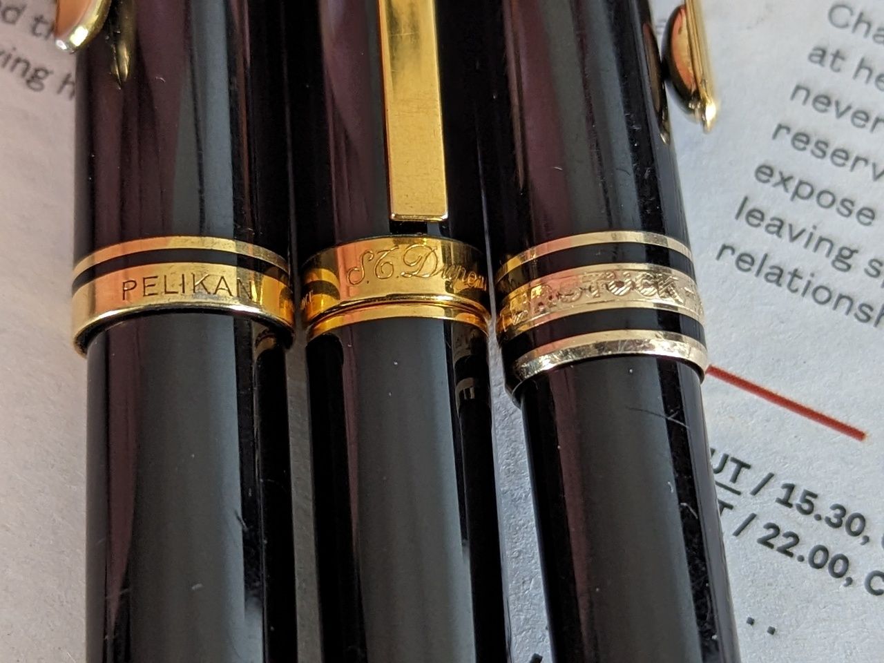 Caneta Montblanc 4810, S.T. Dupont e Pelikan